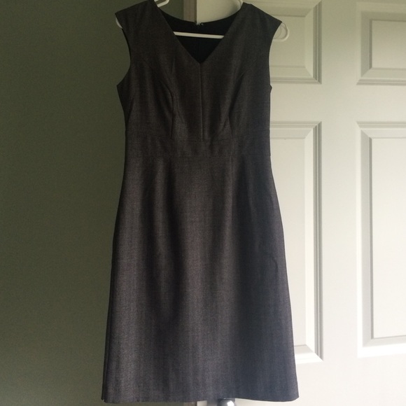 Grey shift dress