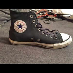 Converse- grey/blue suede high tops
