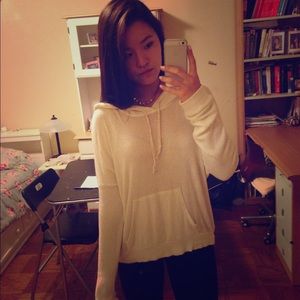 Brandy Melville hoodie - white