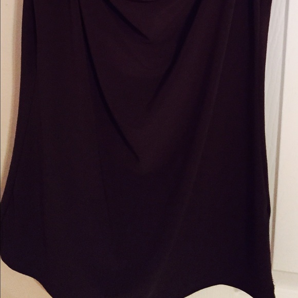 Brown Cowl Neck with Hardware - Picture 2 of 2