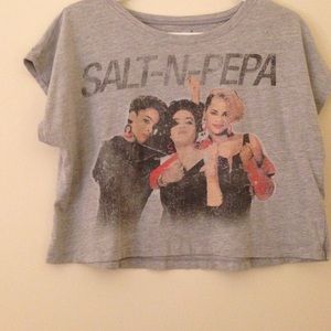Grey Salt N Pepa crop top