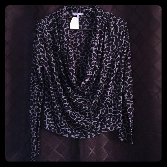 Cheetah Print Long Sleeve Top