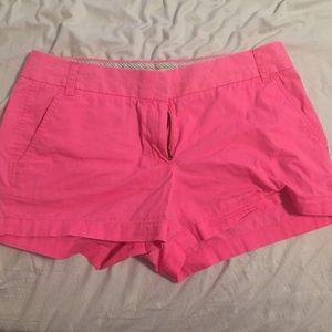 Hot pink j crew shorts 10