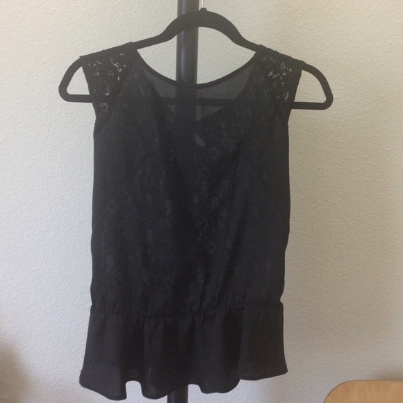 XOXO Lace Peplum Top