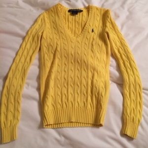 Yellow Ralph Lauren sweater