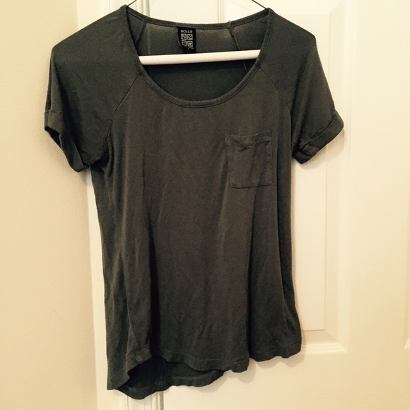 army green tee with pocket