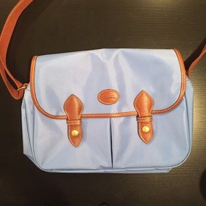 Longchamp Messenger / Tote Bag in Light Blue
