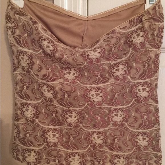 ADORABLE lace tube top with ribbon tie - Picture 2 of 2