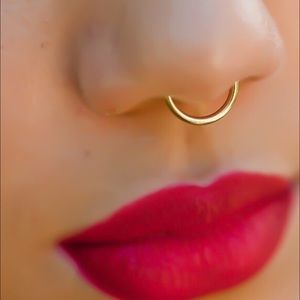 Reserved @kinglivv_ Gold Faux septum