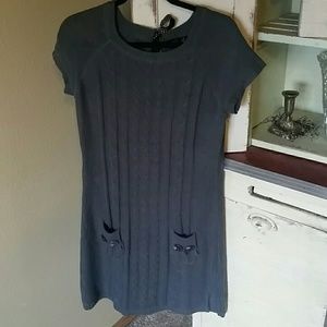 Cute grey sweater dress