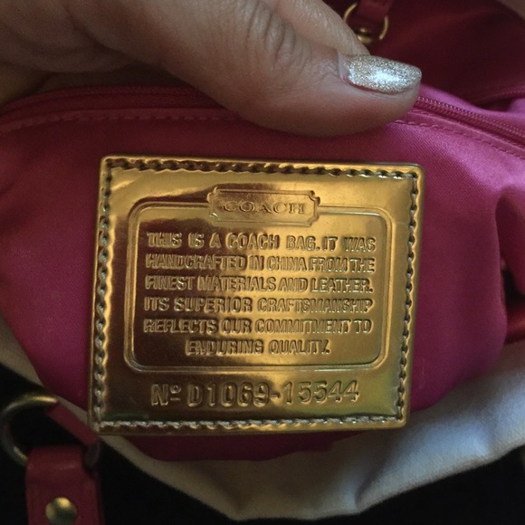 SOLD!!!! Coach Poppy Pinky Chan Canvas Tote - Picture 3 of 4