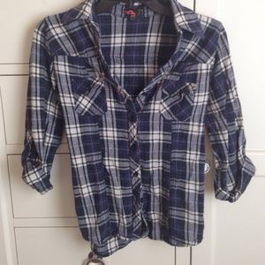 Blue & White Flannel