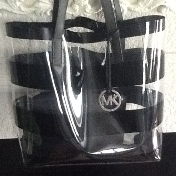 Michael Kors Black and Clear Tote