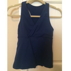 LULULEMON deep V-neck wrap tank