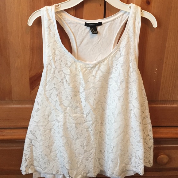 Lace white top!