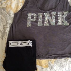 PINK! Sequins tank!🎀