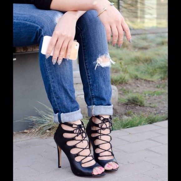Zara lace up sandals