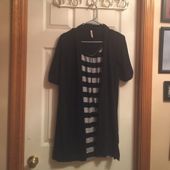Black/grey sweater dress combo rue21 medium