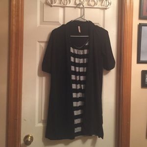 Black/grey sweater dress combo rue21 medium