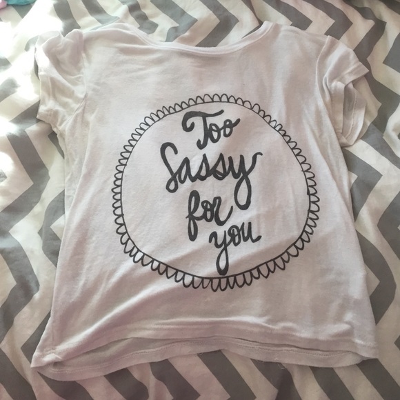 Brandy Melville Too Sassy For You Crop Top