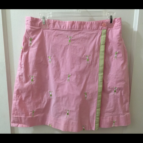 Lilly Pulitzer Skort with embroidered lady golfer