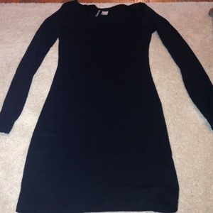 Long sleeve black dress