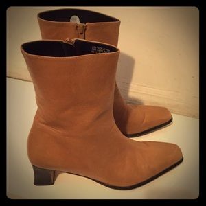 Etienne Aigner Leather Camera Boots