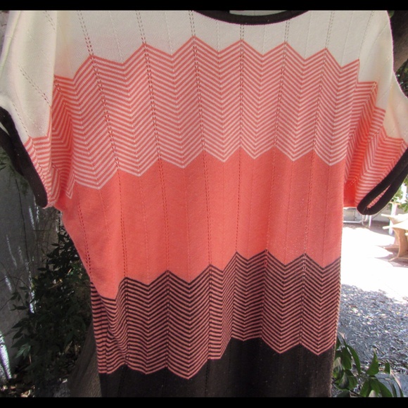 Iz Byer Kohl’s Ombré Striped Unique Career Blouse - Picture 4 of 4