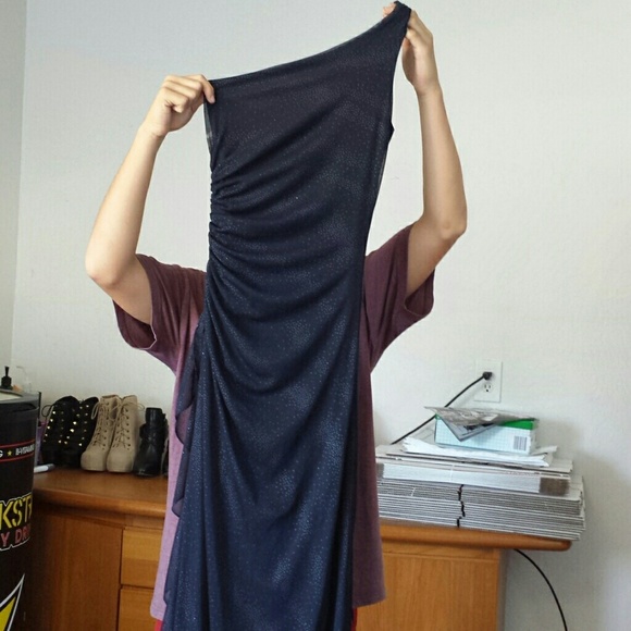 Long blue evening gown