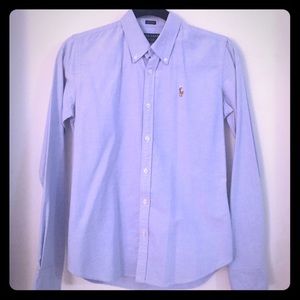 Ralph Lauren Blue slim fit Oxford