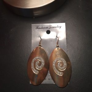 Gold and silver earrings