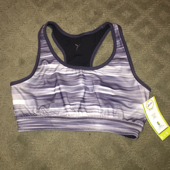 Reversible Gray/Black Sports Bra - Picture 1 of 3