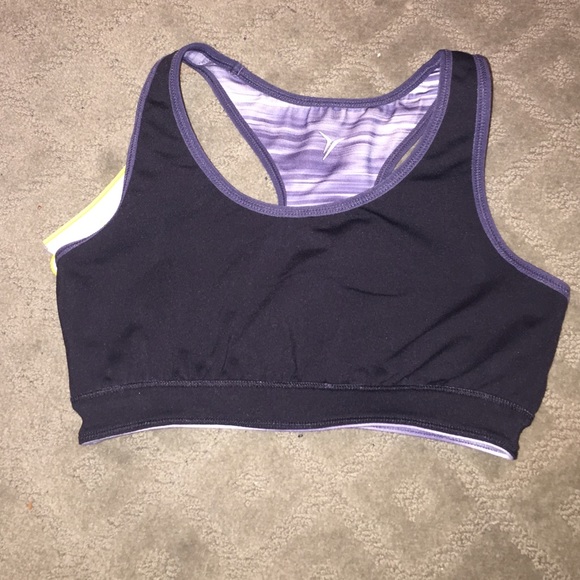 Reversible Gray/Black Sports Bra - Picture 2 of 3