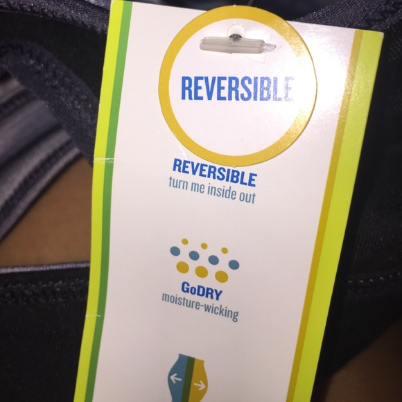 Reversible Gray/Black Sports Bra - Picture 3 of 3