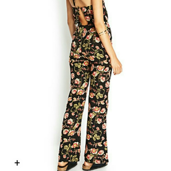 floral 100% rayon jumpsuit - Picture 3 of 3