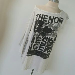 Interesting half shoulder Tee