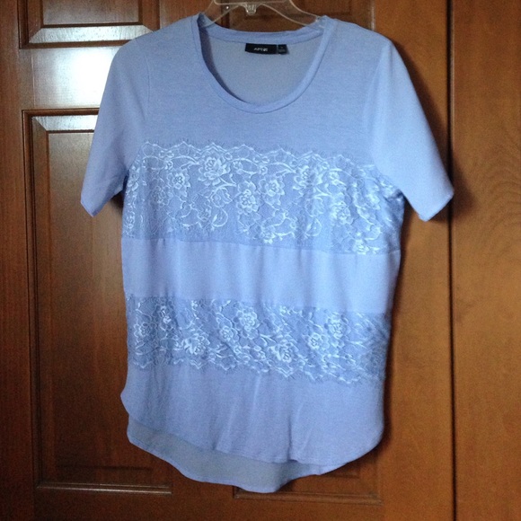Lavender Lace Paneled Top