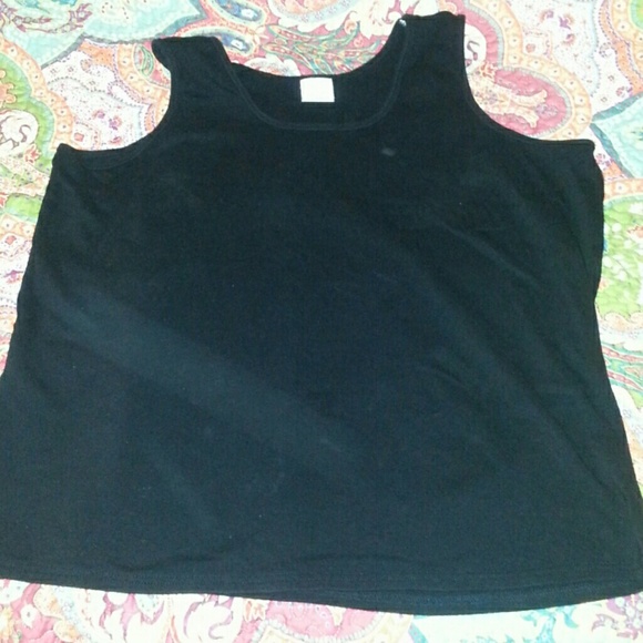 Tank top solid black
