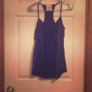Blue tank top from pac sun with lace center