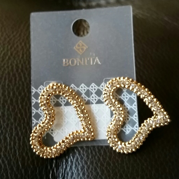 Heart shaped earings - Picture 1 of 2