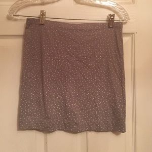 H&M basics grey and white mini skirt