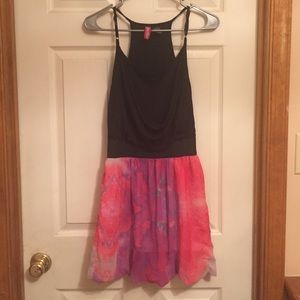 Black and floral dress