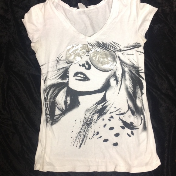 White vneck