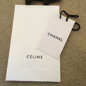 Celine large chanel small shopping bag