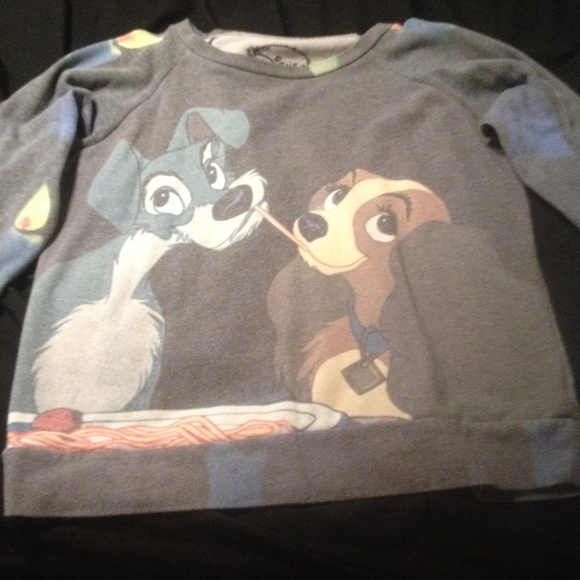 Long sleeve lady and the tramp sweater