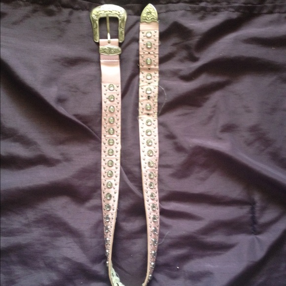 Pink cowgirl belt.