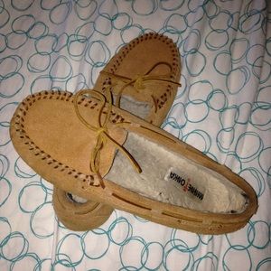 Tan Moccasins