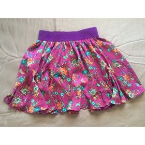 F21 Floral Skirt