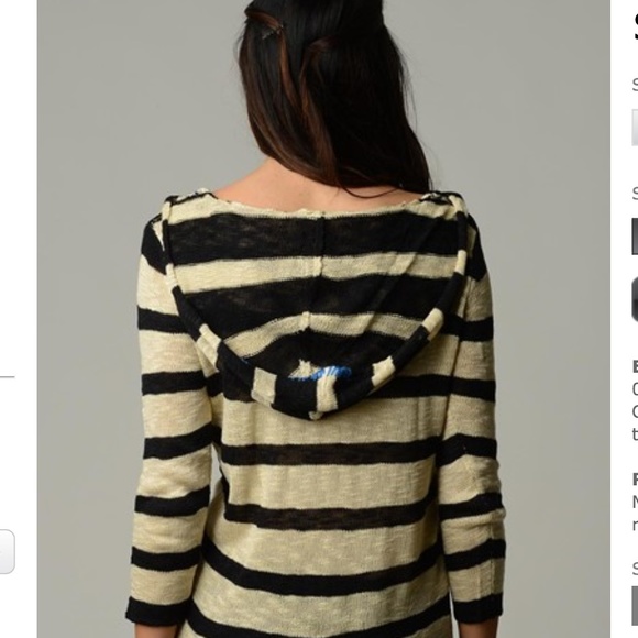 Strip hoody pullover - Picture 2 of 3