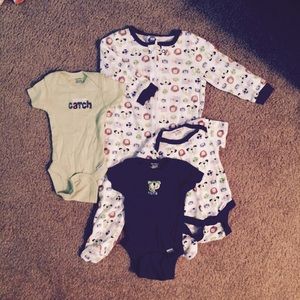 Cute infant boys set.